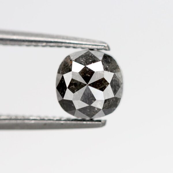 1.01 Ct Natural Salt and Pepper Square Shape Diamond