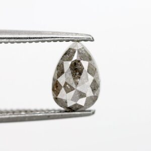 1.27 Ct Natural Salt and Pepper Pear Shape Diamond