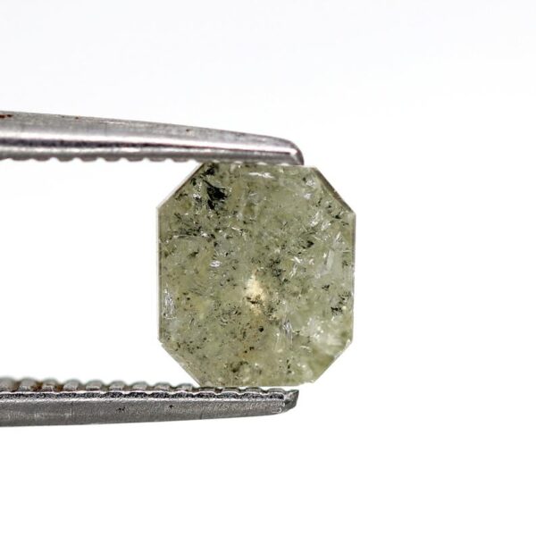 0.78 Ct Natural Salt and Pepper Emerald shape Diamond - Image 5