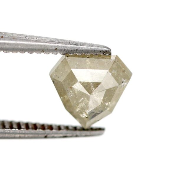 0.92 Ct Natural Salt and Pepper Shield shape Diamond - Image 4