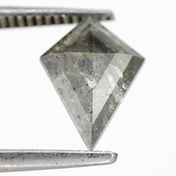 1.29 Ct Natural Kite Shape Salt and Pepper Diamond - Image 2
