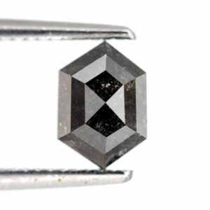 1.00 Ct Natural Salt and Pepper elongated shape Diamond