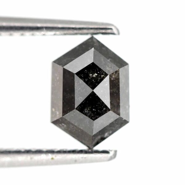 1.00 Ct Natural Salt and Pepper elongated shape Diamond