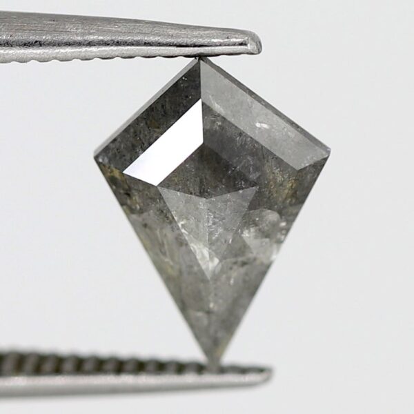 1.29 Ct Natural Kite Shape Salt and Pepper Diamond - Image 3