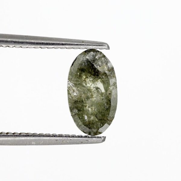 1.00 Ct Natural Salt and Pepper Oval shape Diamond - Image 5