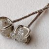 4.5mm White Raw Diamond Sterling Silver Studs (Earrings)