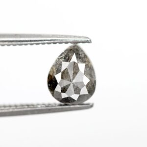 1.00 Ct Natural Salt and Pepper Pear shape Diamond