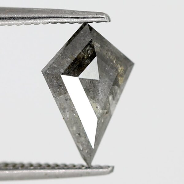 1.29 Ct Natural Kite Shape Salt and Pepper Diamond - Image 4