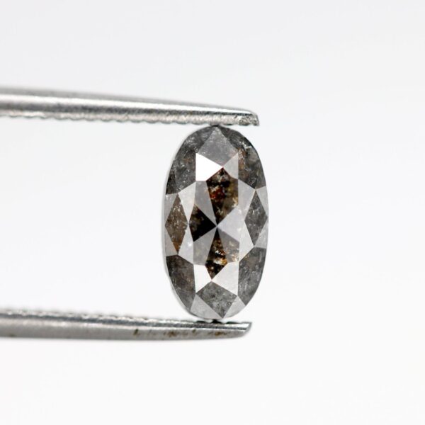 1.07 Ct Natural Salt and Pepper Oval shape Diamond