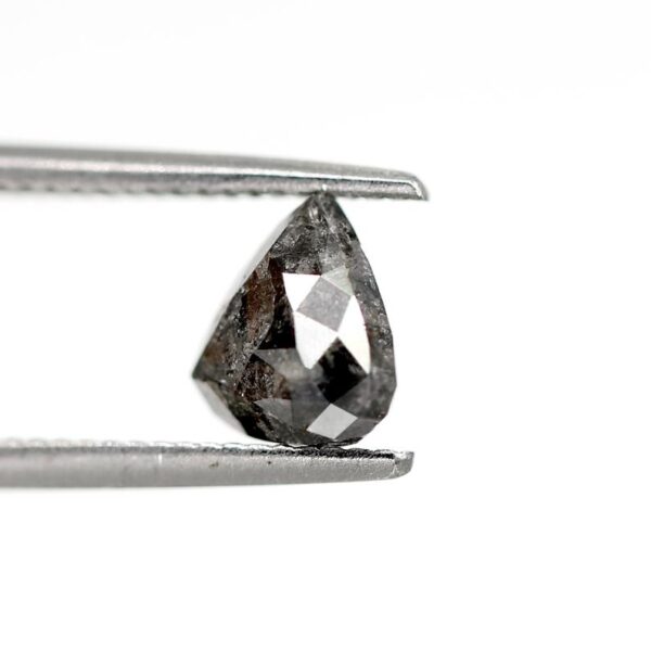 1.01 Ct Natural Salt and Pepper Heart shape Diamond - Image 5