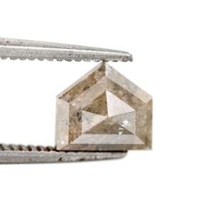 1.36 Ct Natural Salt and Pepper Shield shape Diamond