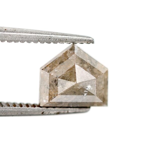 1.36 Ct Natural Salt and Pepper Shield shape Diamond