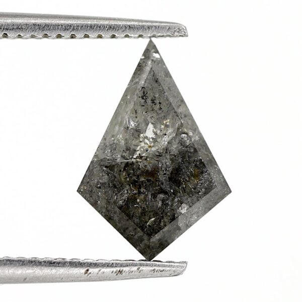 1.29 Ct Natural Kite Shape Salt and Pepper Diamond - Image 5