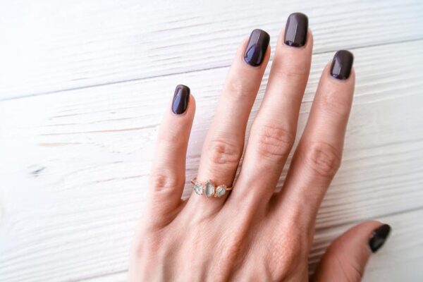 Herkimer Rough Diamond Triple Ring - Image 6