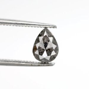 1.13 Ct Natural Salt and Pepper Pear shape Diamond