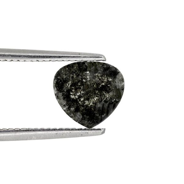 1.04 Ct Natural Salt and Pepper Heart shape Diamond - Image 5