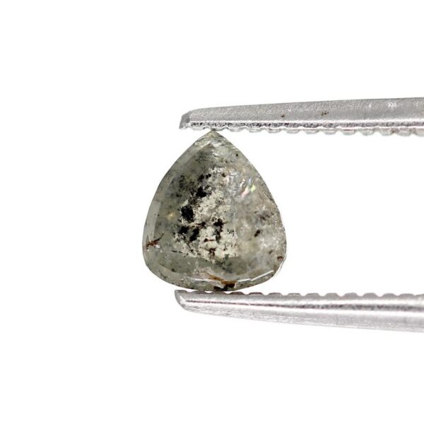 0.68 Ct Natural Salt and Pepper Pear shape Diamond - Image 5