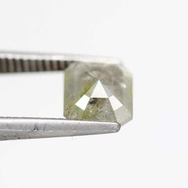1.05 Ct Natural Salt and Pepper Emerald shape Diamond - Image 2