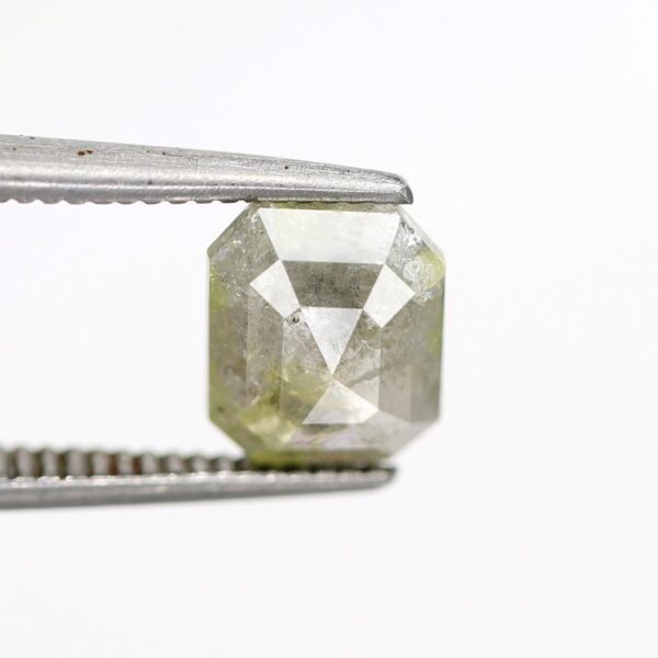 1.05 Ct Natural Salt and Pepper Emerald shape Diamond - Image 3