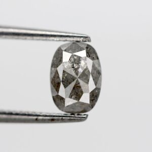 0.64 Ct Natural Salt and Pepper Pear shape Diamond