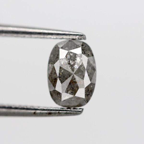 0.64 Ct Natural Salt and Pepper Pear shape Diamond