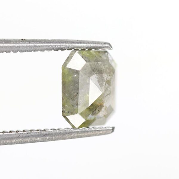 1.05 Ct Natural Salt and Pepper Emerald shape Diamond - Image 4