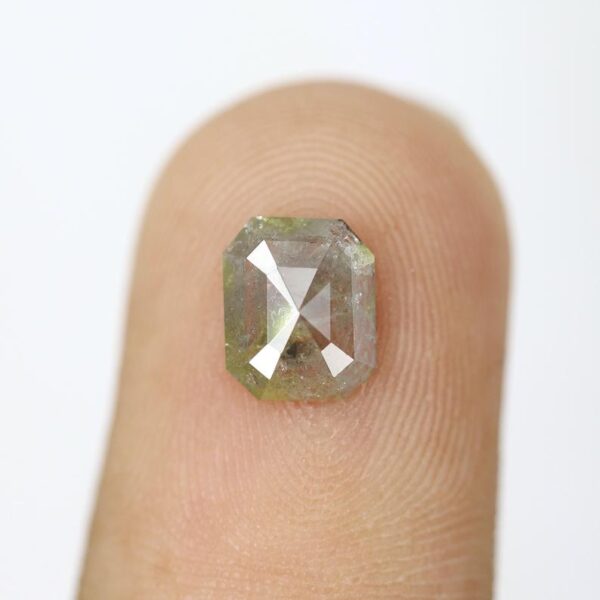 1.05 Ct Natural Salt and Pepper Emerald shape Diamond - Image 6