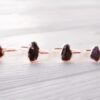 Raw Rose Gold Garnet Ring - Image 4