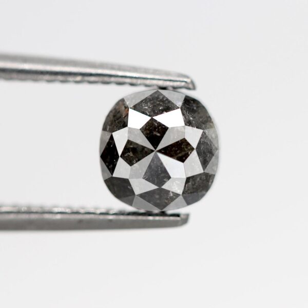 1.01 Ct Natural Salt and Pepper Square shape Diamond
