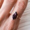 Raw Rose Gold Garnet Ring - Image 5