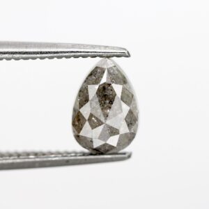 1.27 Ct Natural Salt and Pepper Pear shape Diamond