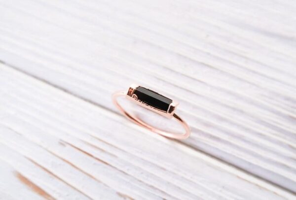 Rough Black Tourmaline Ring - Image 3