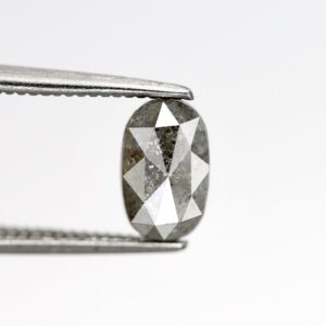 1.02 Ct Natural Salt and Pepper Oval shape Diamond