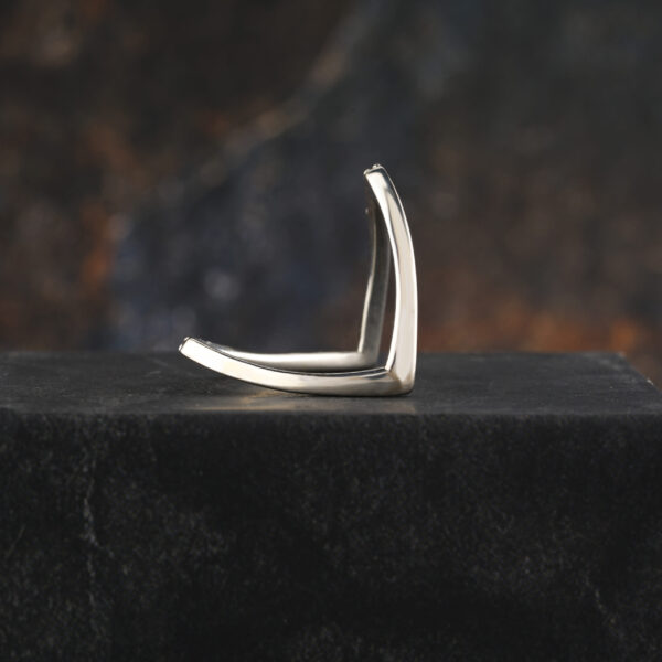 Half Eternity Round Moissanite Unique Wedding Band - Image 5