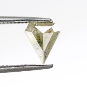 0.77 ct Natural Salt and Pepper ICY white milky diamond Diamond