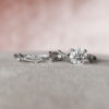 925 Sterling Silver Twig Moissanite Engagement Ring Set - Image 8