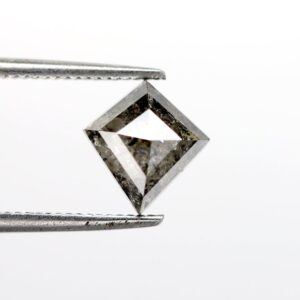 1.51 Ct Kite Cut Galaxy Natural Salt and Pepper Diamond