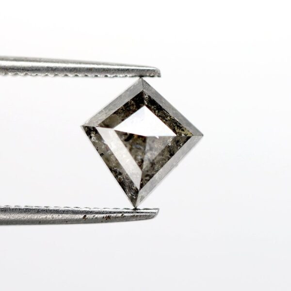 1.51 Ct Kite Cut Galaxy Natural Salt and Pepper Diamond