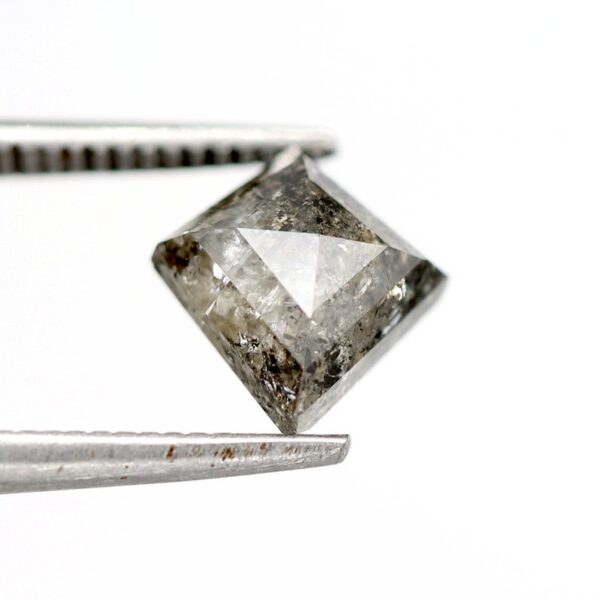 1.51 Ct Kite Cut Galaxy Natural Salt and Pepper Diamond - Image 2
