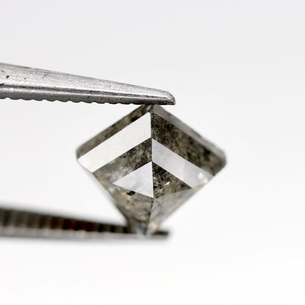 1.51 Ct Kite Cut Galaxy Natural Salt and Pepper Diamond - Image 5