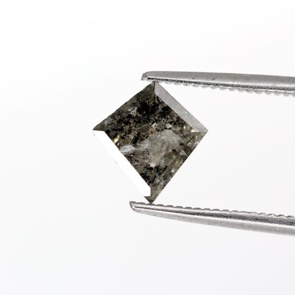 1.51 Ct Kite Cut Galaxy Natural Salt and Pepper Diamond - Image 4
