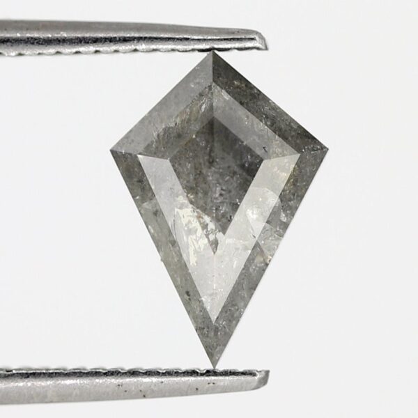 1.29 Ct Natural Kite Shape Salt and Pepper Diamond